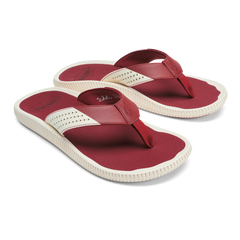Ulele  -  Off White / Deep Red